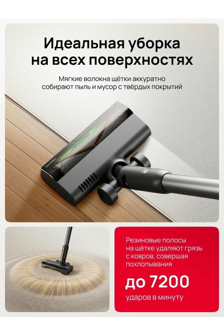 Вертикальный пылесос Roborock H60 Hub Pro (белый) 6