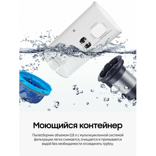 Вертикальный пылесос Samsung Jet 85 Pet VS20C8522TN/EV (черный/зеленый) 2