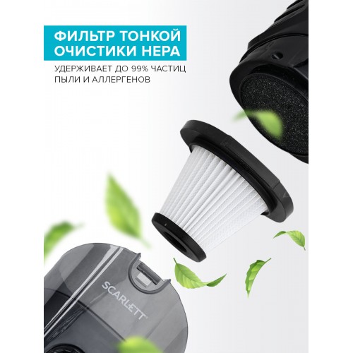 Вертикальный пылесос Scarlett SC-VC80H23 (белый/черный) 2