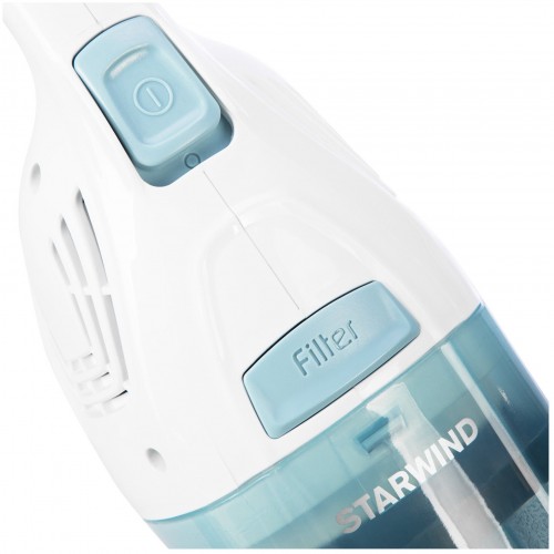 Вертикальный пылесос Starwind SCH1650 (белый/голубой) 7