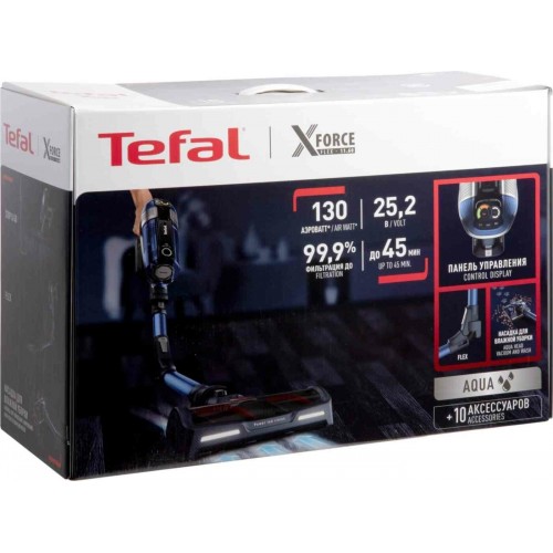 Вертикальный пылесос Tefal TY9890WO (синий/черный) 7
