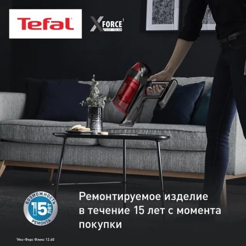 Вертикальный пылесос Tefal X-Force Flex 12.60 Animal Care TY98A9WO (черный/красный) 5