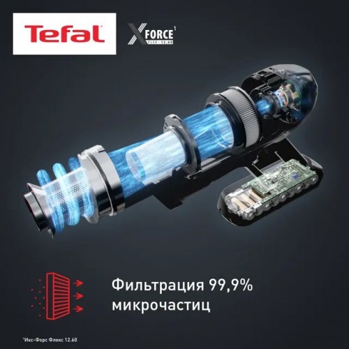 Вертикальный пылесос Tefal X-Force Flex 12.60 Animal Care TY98A9WO (черный/красный) 9