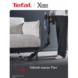 Вертикальный пылесос Tefal X-Force Flex 12.60 Neo TY9LC1WO (серый/синий)