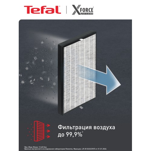 Вертикальный пылесос Tefal X-Force Flex 12.60 Neo TY9LC1WO (серый/синий) 4