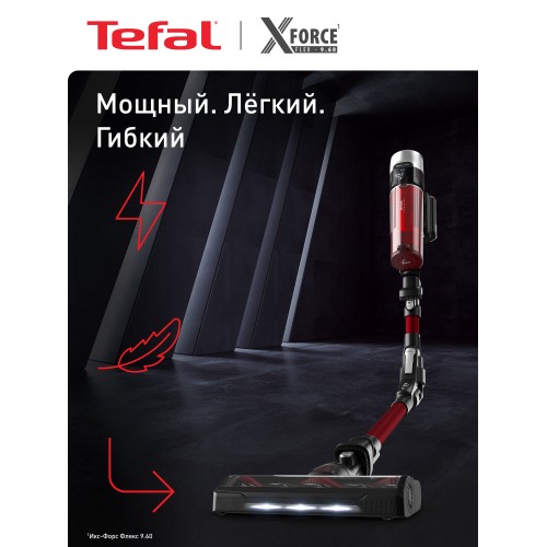 Вертикальный пылесос Tefal X-Force Flex 9.60 Animal TY2079WO (черный/красный) 1