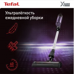 Вертикальный пылесос Tefal X-Nano Essential TY1129WO (черный/фиолетовый)