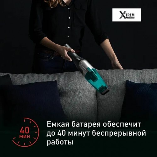 Вертикальный пылесос Tefal Xtrem Compact Essential 2-в-1 TY1239WO (серый/зеленый) 5