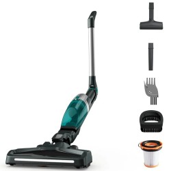 Вертикальный пылесос Tefal Xtrem Compact Essential 2-в-1 TY1239WO (серый/зеленый)