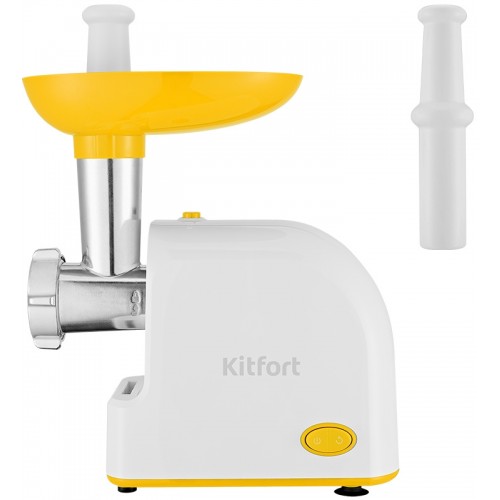 Мясорубка Kitfort КТ-2113-2 (белый/желтый) 3