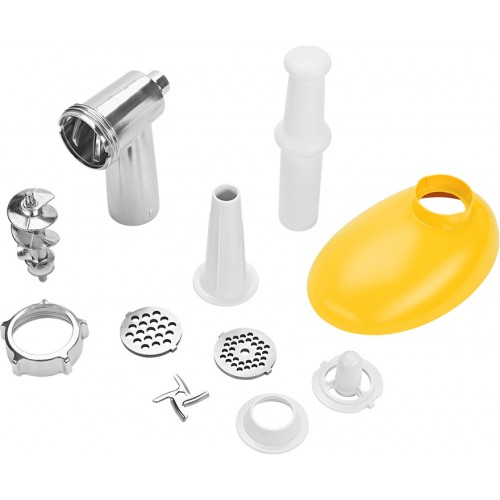 Мясорубка Kitfort КТ-2113-2 (белый/желтый) 4