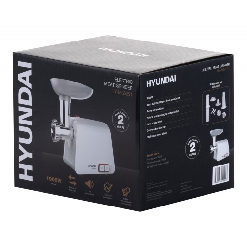 Мясорубка Hyundai HY-MG5391 (белый) 10