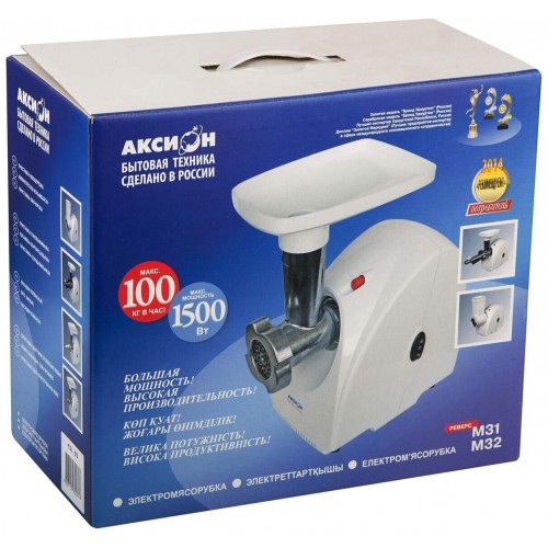 Мясорубка Аксион М 31.02 (белый) 6