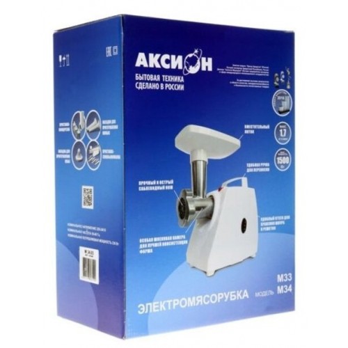 Мясорубка Аксион М 34.03 (белый) 4