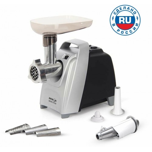 Мясорубка Аксион М 61.04 (черный/серебристый) 