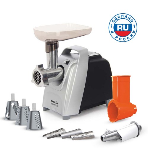 Мясорубка Аксион М 62.02 (черный/серебристый) 