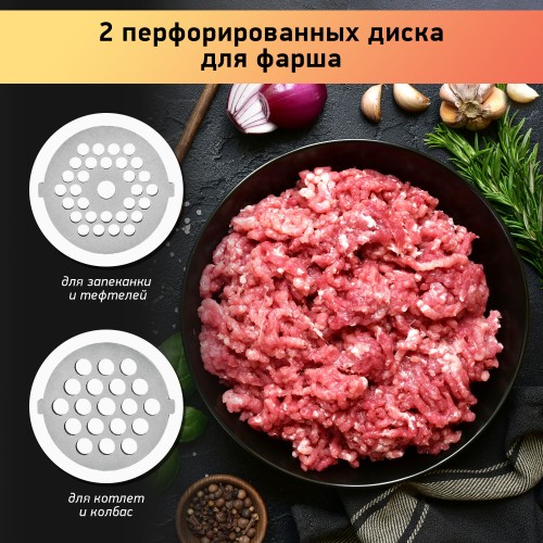 Мясорубка BBK MG2007 (черный/белый) 7