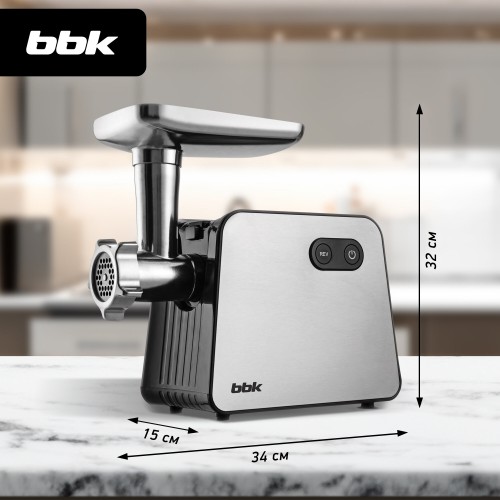 Мясорубка BBK MG3001 (серебристый/черный) 