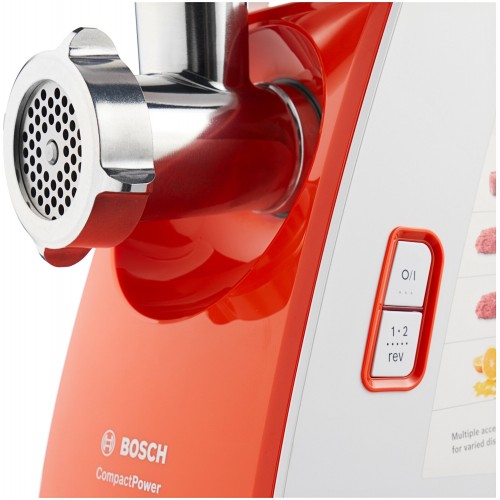 Мясорубка Bosch MFW 3630I (белый/оранжевый) 3