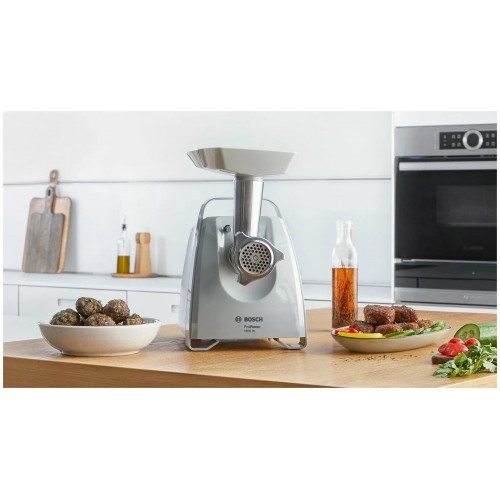 Мясорубка Bosch MFW 45020 (белый/серый) 4