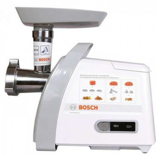 Мясорубка Bosch MFW 66020 (белый/серый) 1