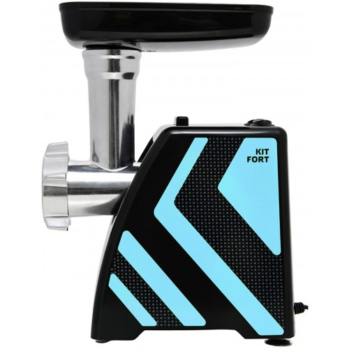 Мясорубка Kitfort KT-2101-1 (черный/голубой) 4