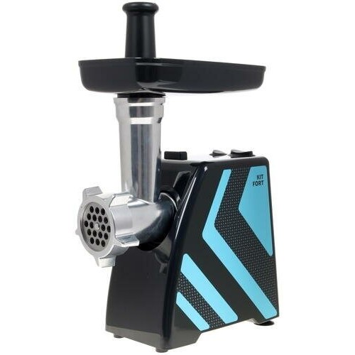 Мясорубка Kitfort KT-2101-1 (черный/голубой) 6