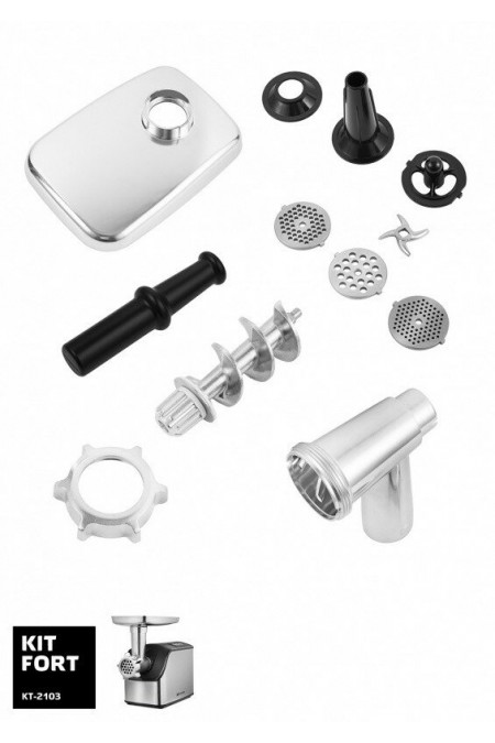 Мясорубка Kitfort KT-2103 (черный/серебристый) 1