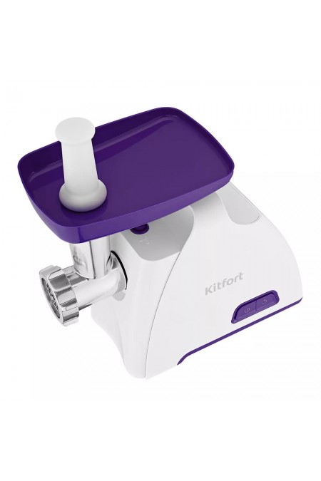 Мясорубка Kitfort КТ-2112-1 (белый/синий) 2