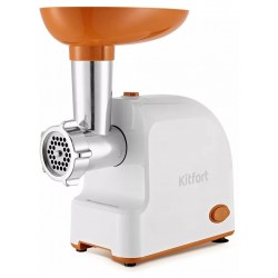 Мясорубка Kitfort КТ-2113-1 (белый/оранжевый)