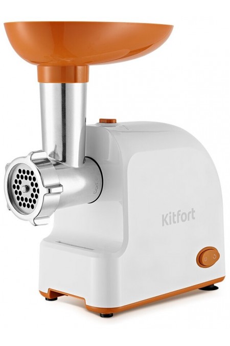 Мясорубка Kitfort КТ-2113-1 (белый/оранжевый) 