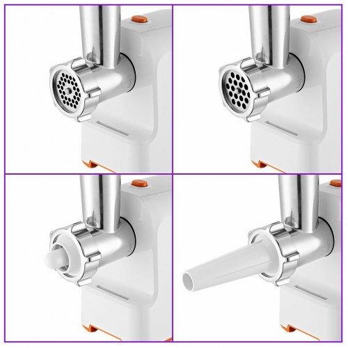 Мясорубка Kitfort КТ-2113-1 (белый/оранжевый) 4