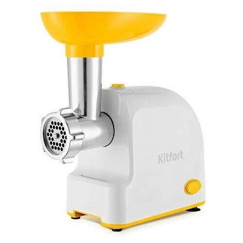 Мясорубка Kitfort КТ-2113-1 (белый/оранжевый) 8