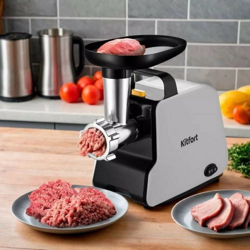 Мясорубка Kitfort КТ-2117 (белый/черный) 7