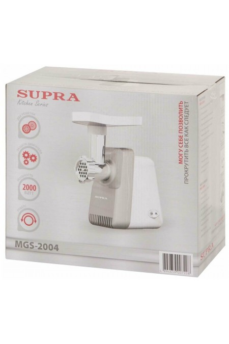 Мясорубка SUPRA MGS-2004 (белый/серый) 3