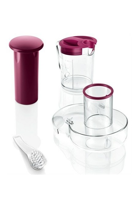 Соковыжималка Bosch MES25C0 (белый/бордовый) 3