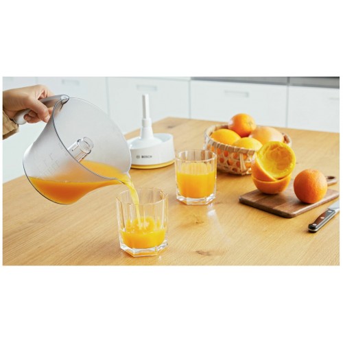 Соковыжималка для цитрусовых Bosch MCP3500N (белый/желтый) 6