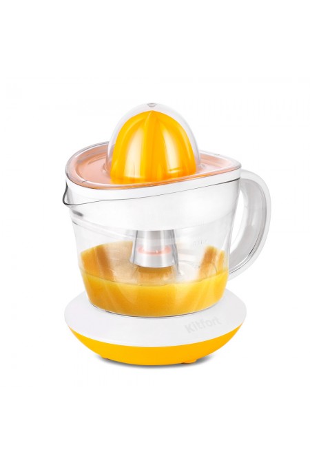 Соковыжималка для цитрусовых Kitfort КТ-1148-1 (белый/желтый) 