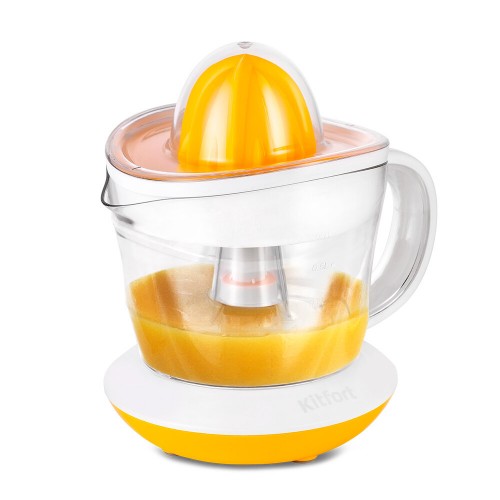 Соковыжималка для цитрусовых Kitfort КТ-1148-1 (белый/желтый) 