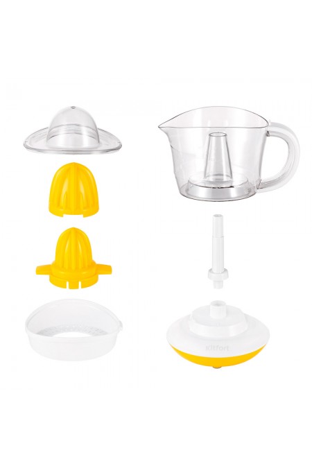Соковыжималка для цитрусовых Kitfort КТ-1148-1 (белый/желтый) 1