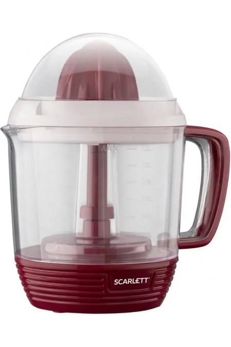 Соковыжималка для цитрусовых Scarlett SC-JE50C08 (белый/бордовый) 