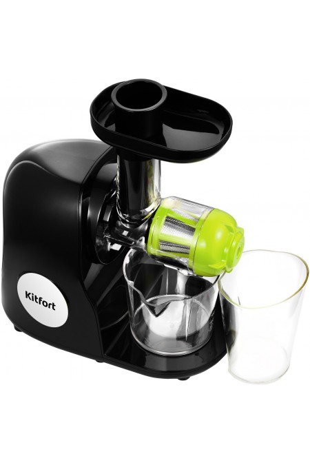 Соковыжималка Kitfort KT-1111-1 (черный/зеленый) 3