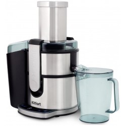 Соковыжималка Kitfort КТ-1120 (серебристый/черный)
