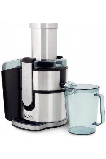 Соковыжималка Kitfort КТ-1120 (серебристый/черный) 