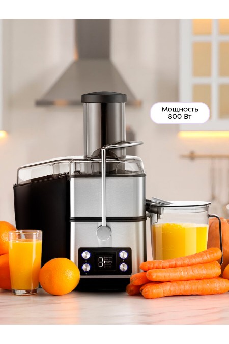 Соковыжималка Kitfort KT-1134 (серебристый/черный) 1