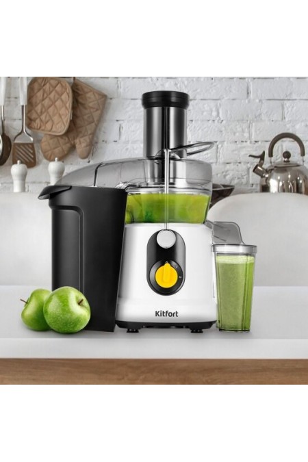 Соковыжималка Kitfort КТ-1145 (белый/черный) 1
