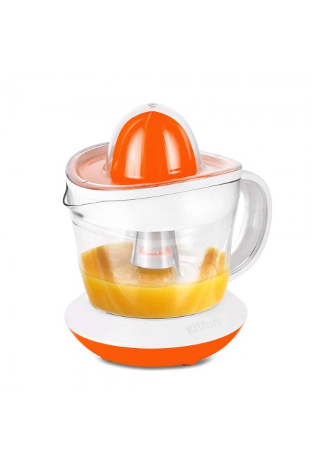Соковыжималка Kitfort КТ-1148-2 (белый/оранжевый) 