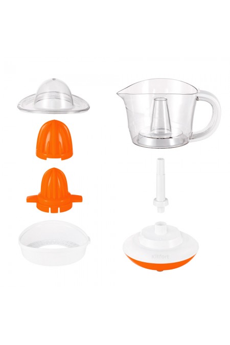 Соковыжималка Kitfort КТ-1148-2 (белый/оранжевый) 2
