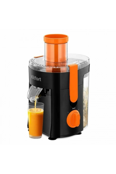 Соковыжималка Kitfort КТ-1198 (оранжевый/черный) 