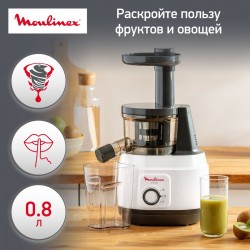 Соковыжималка Moulinex ZU150110 (белый/серый)